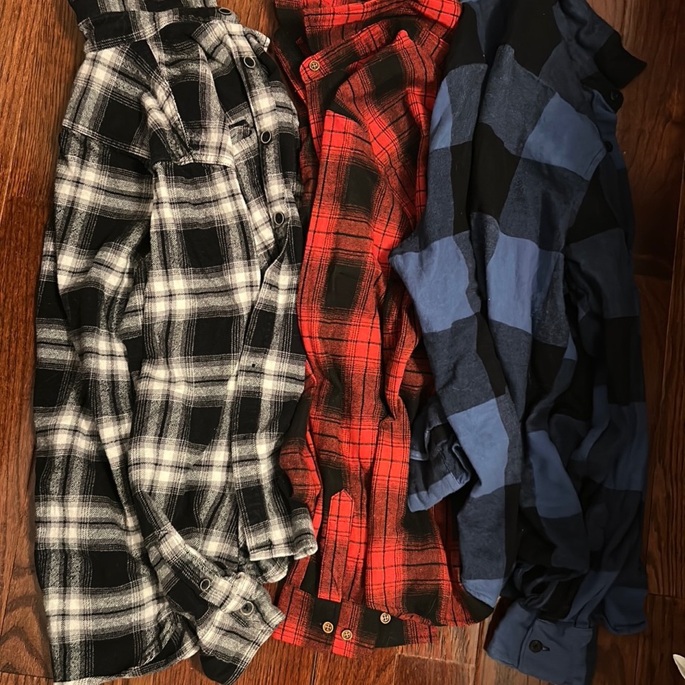 Men’s flannels pack of 3